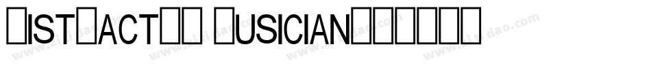 distracted musician字体转换
